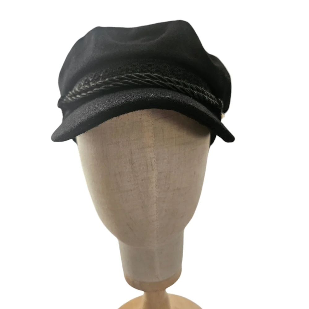 Black Page Boy Cap